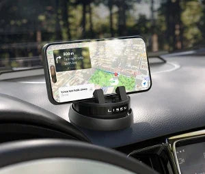 Rotatable Dashboard Car Phone Holder | Hands-Free Universal Mount for iPhone & Samsung"